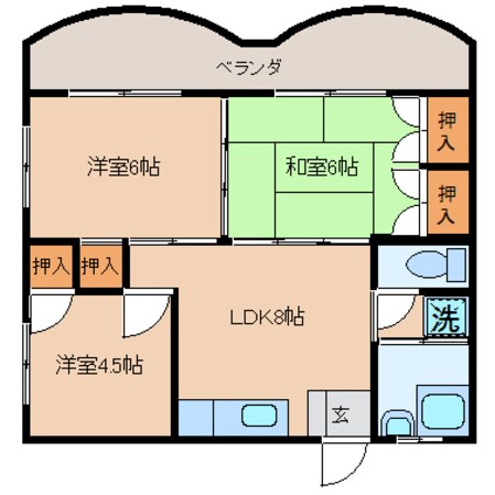 ブーゲンハウスの物件間取画像